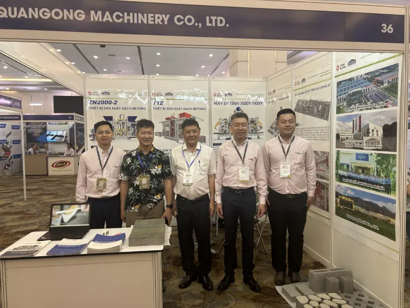 เจาะลึกรากฐานในโครงสร้างพื้นฐานเอเชียตะวันออกเฉียงใต้! Quangong Machinery Co., Ltd. โดดเด่นในงาน Vietnam Concrete Show ปี 2026