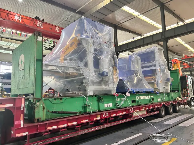 สายการผลิตอิฐขนาดใหญ่ 1,500 สายการผลิตของ Quangong Machinery ถูกส่งไปต่างประเทศอีกครั้ง